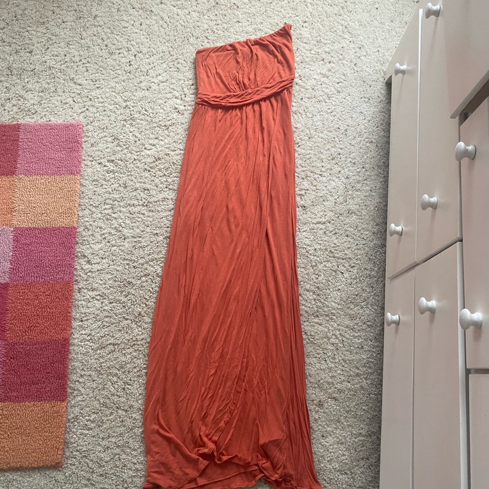 roxy orange dress Roxy Saltwater Sweetness Midi Dress